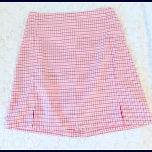 Brandy Melville Cara Skirt in Pink Plaid